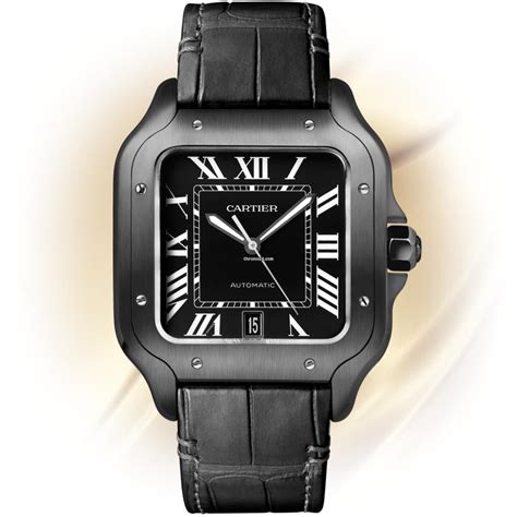 santos cartier noir|Cartier Santos price guide.